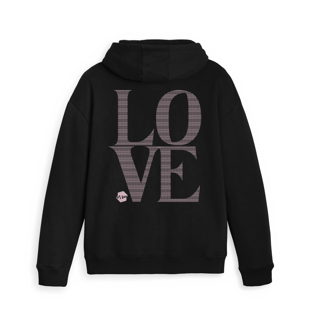 Black Zip hoody Back