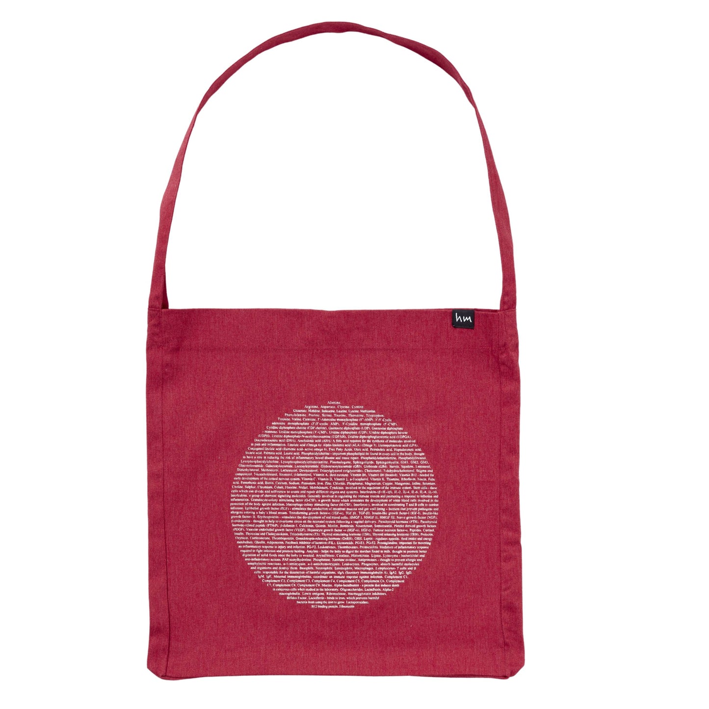 Supermoon Tote bag, Red - Pre-loved.