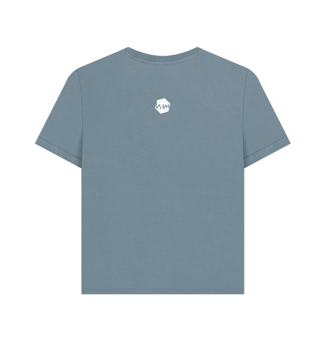 Stone Blue Printed T-shirt