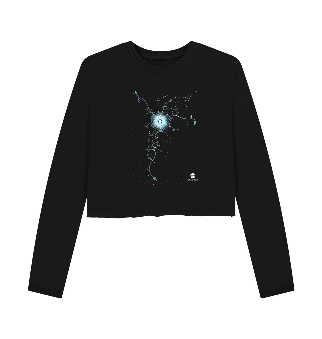 Black Printed Boxy Jumpers