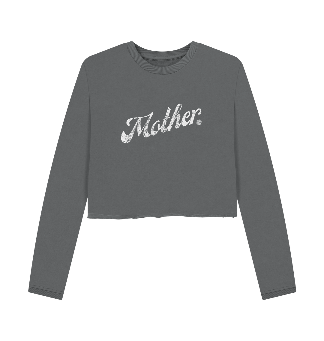 Slate Grey Printed Boxy Jumpers Front