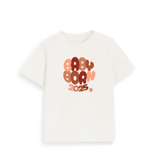 Organic Natural Printed Kids T-Shirt