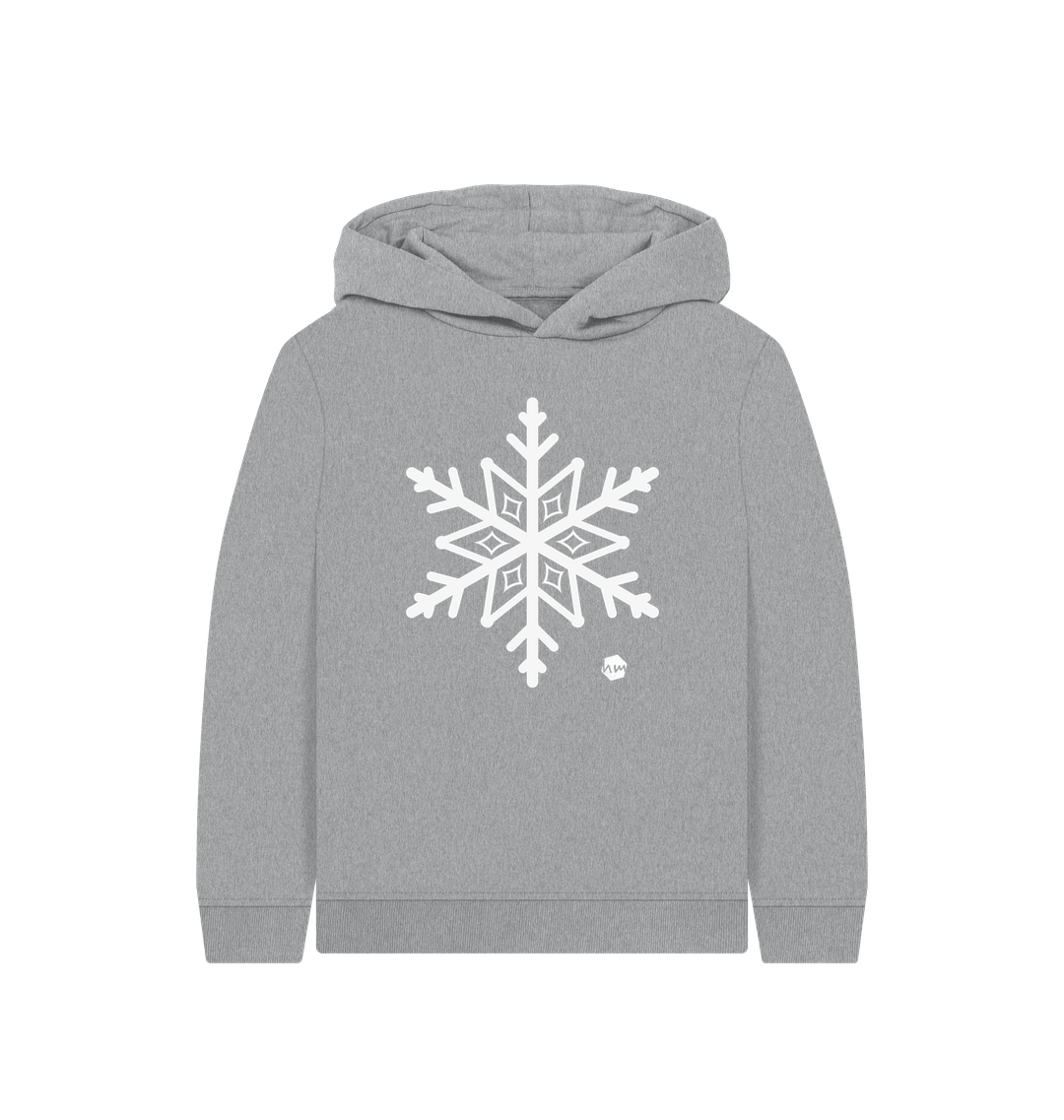 Athletic Grey Printed Kids Hoodie Front