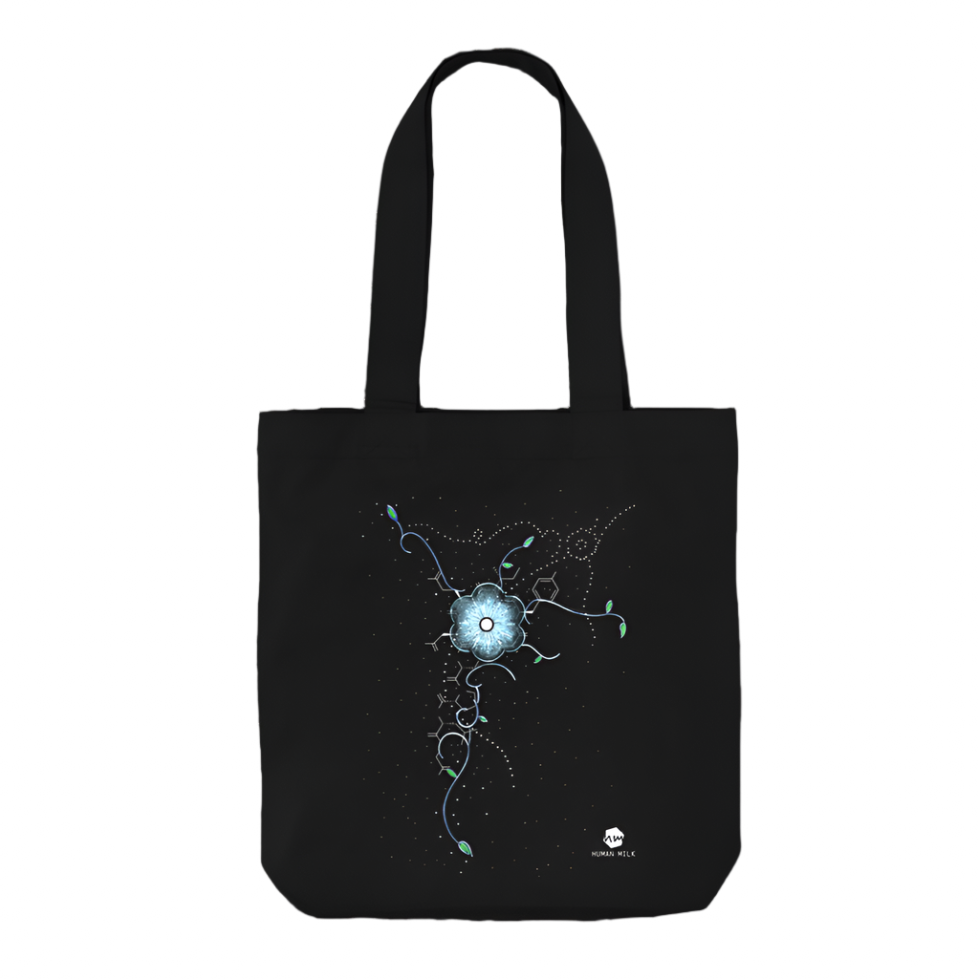 Black Printed Bag