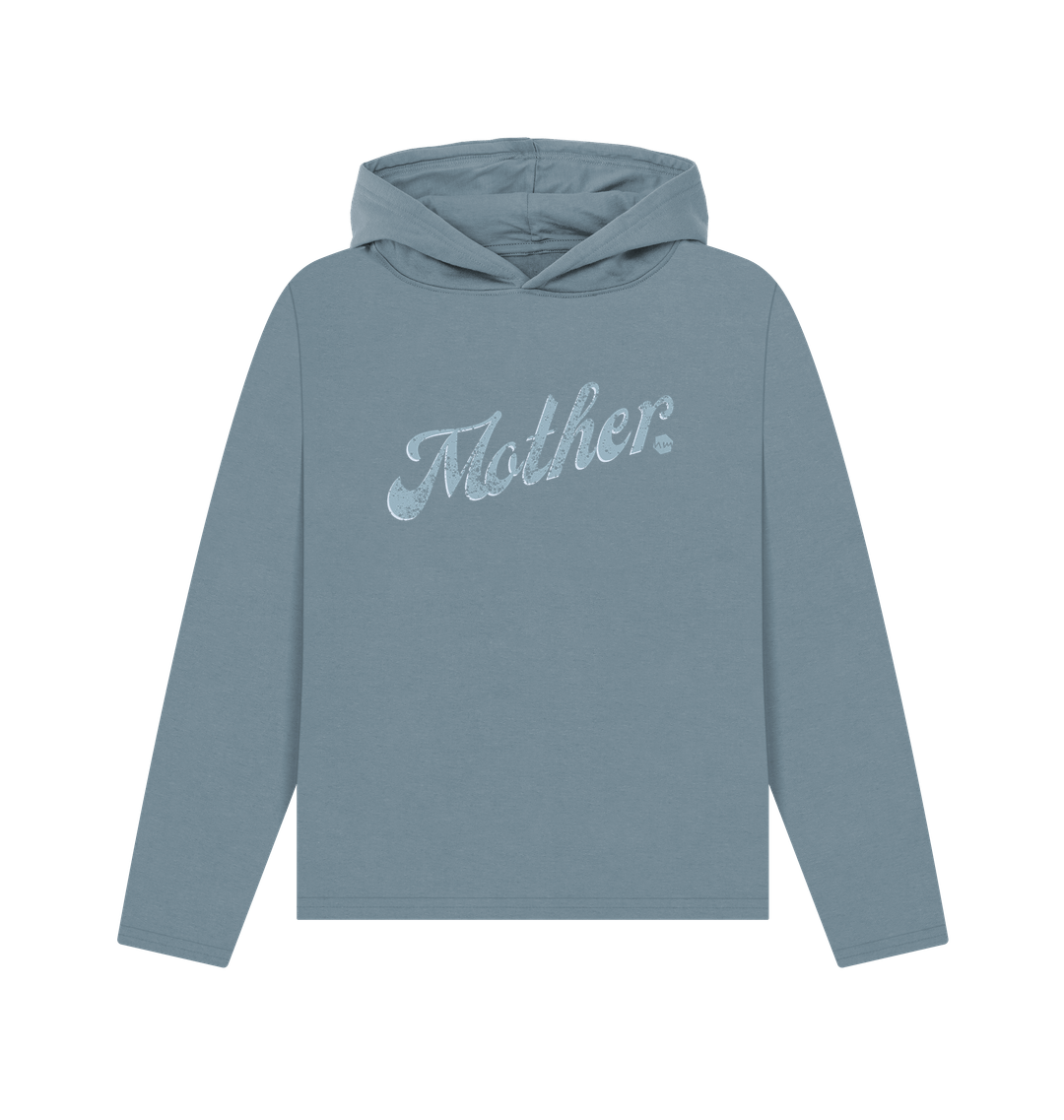 Stone Blue Printed Hoody