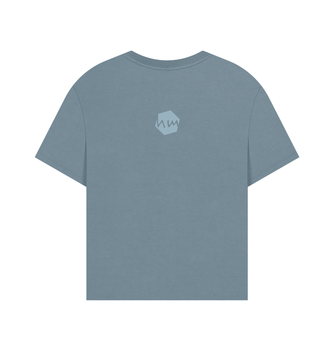 Stone Blue Printed T-shirt