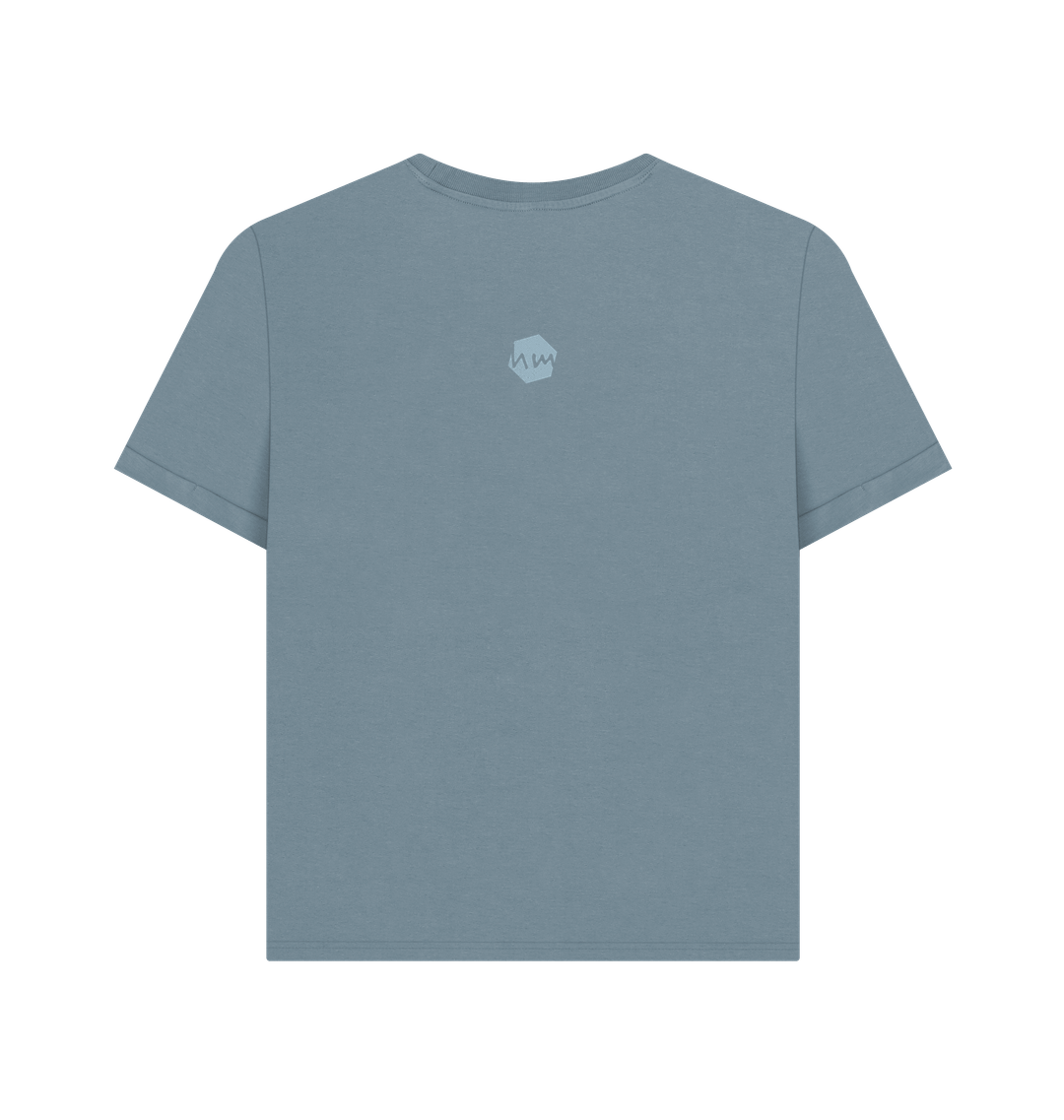Stone Blue Printed T-shirt