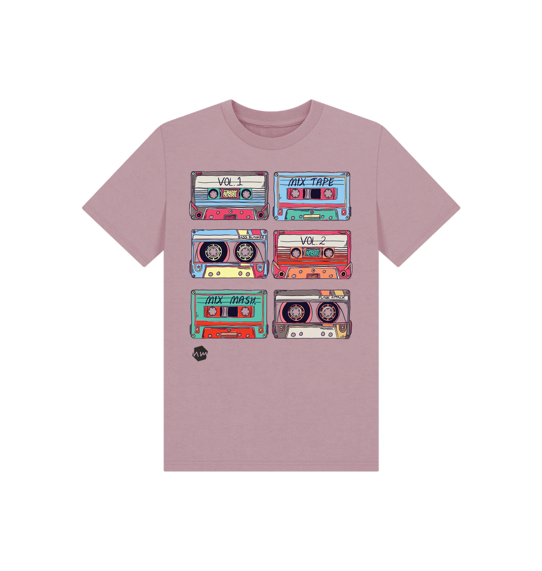 Mauve Printed Kids T-Shirt