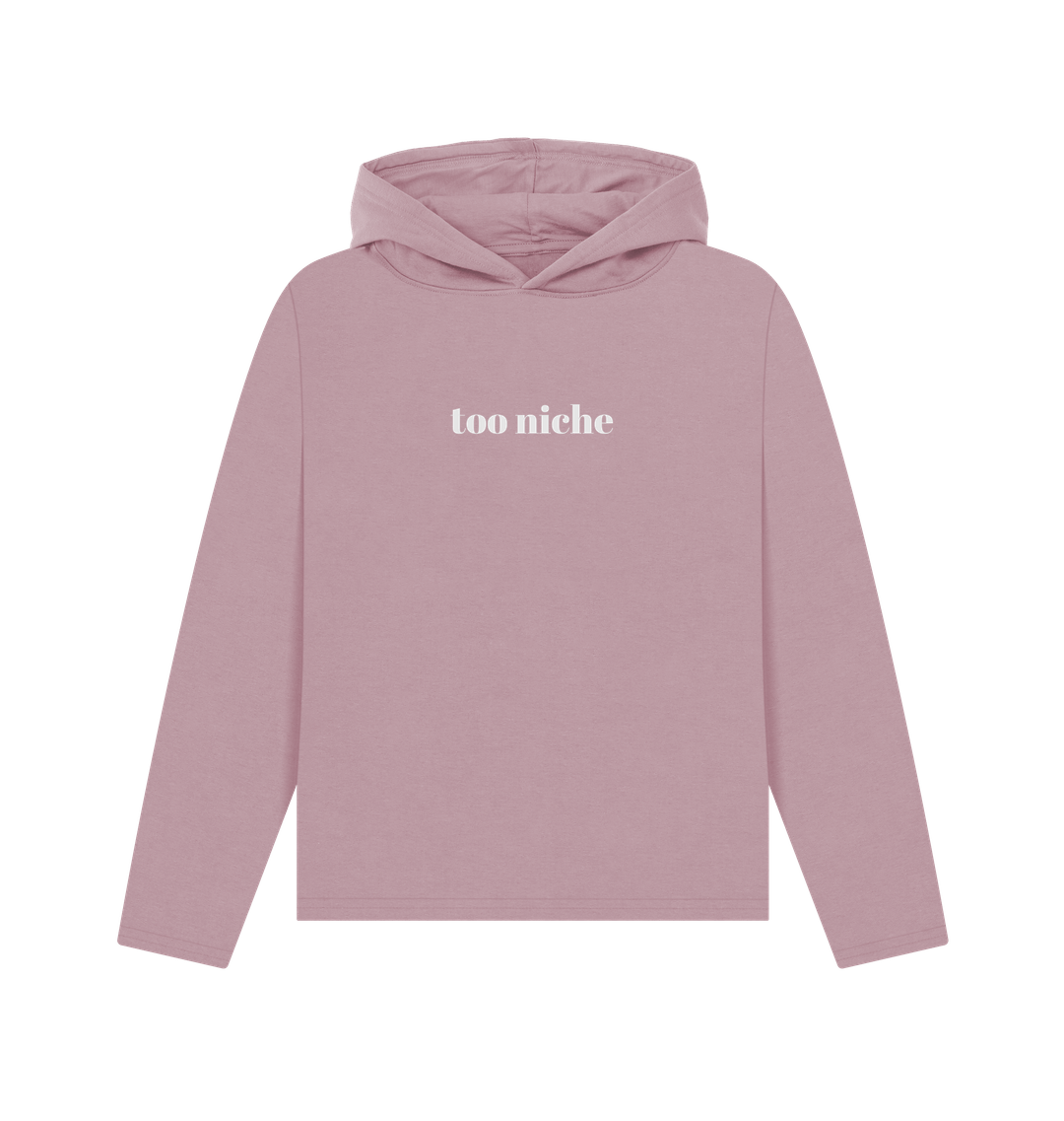 Mauve Printed Hoody