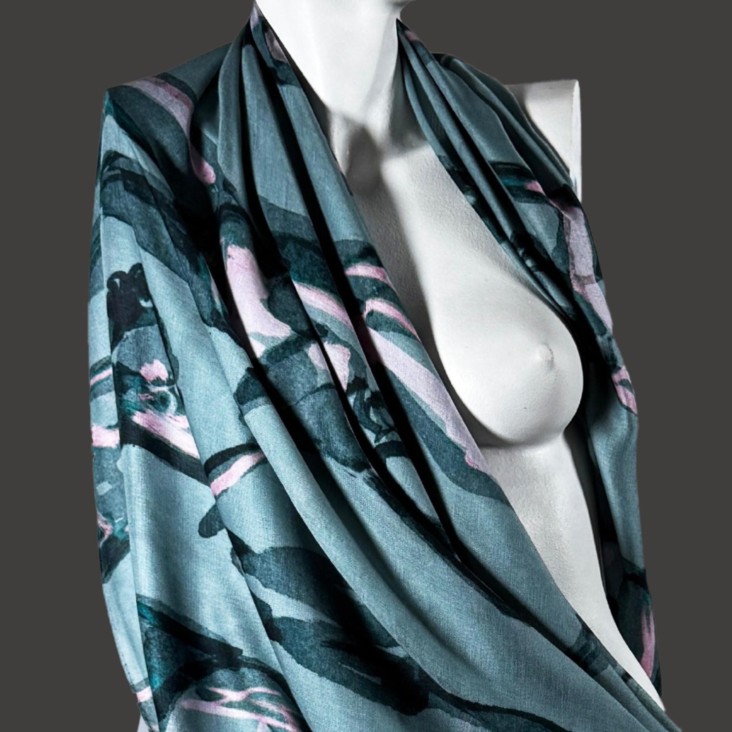 Scarf Chloe Trayhurn x Human Milk - ASCENSION, 3 colourways, 140cm x 140cm