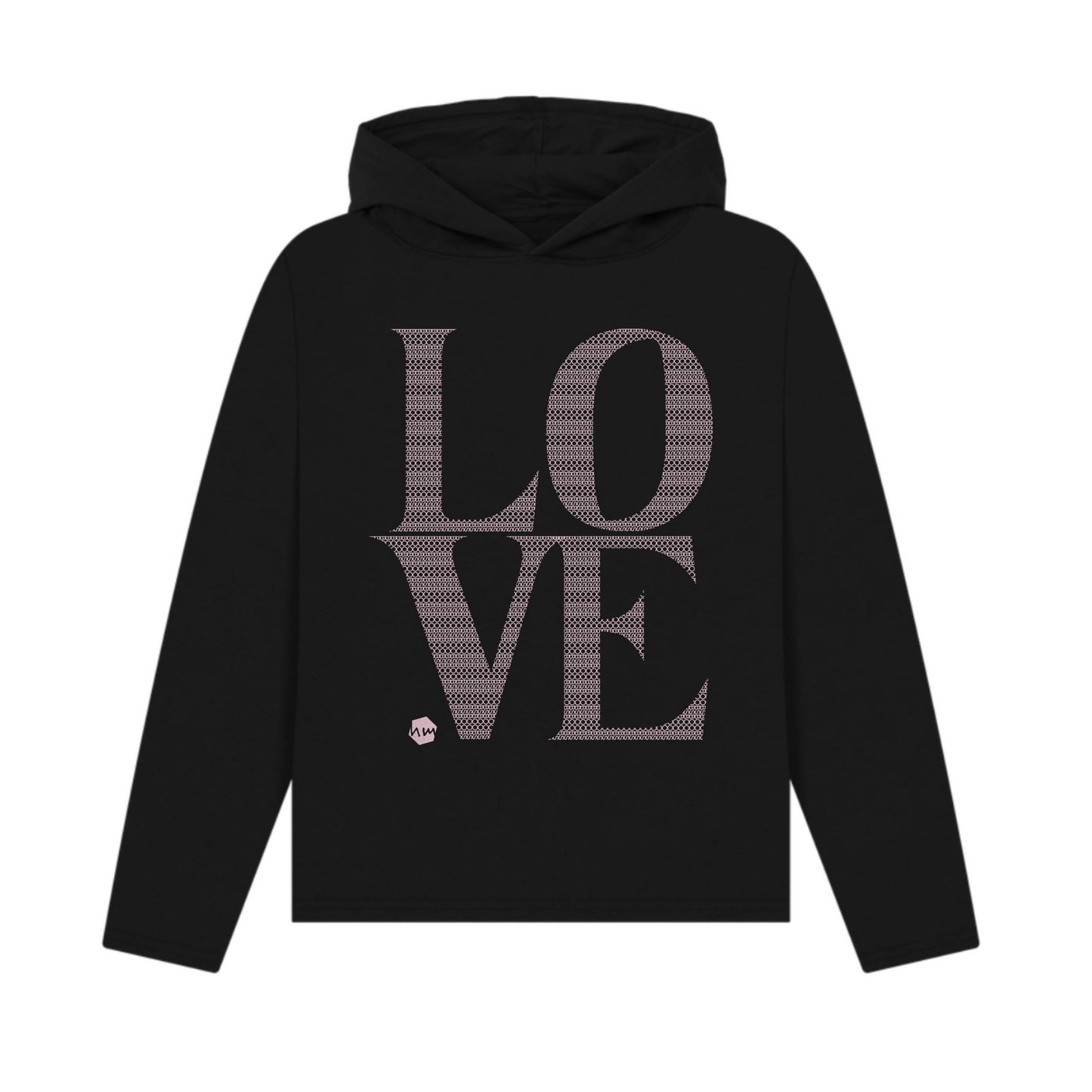 LOVE Boobs Pattern Women's Hoodie, 2 colours