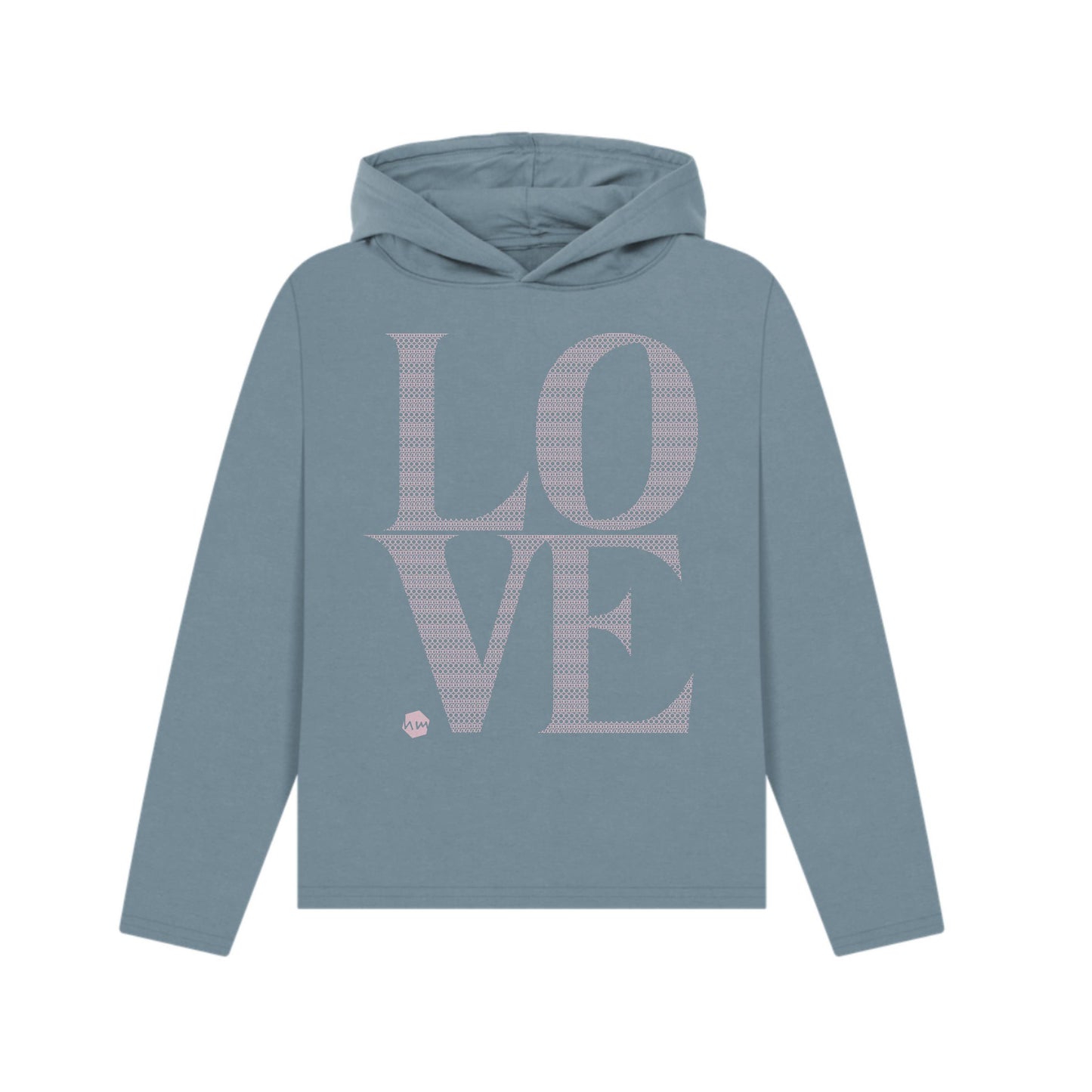 LOVE Boobs Pattern Women's Hoodie, 2 colours