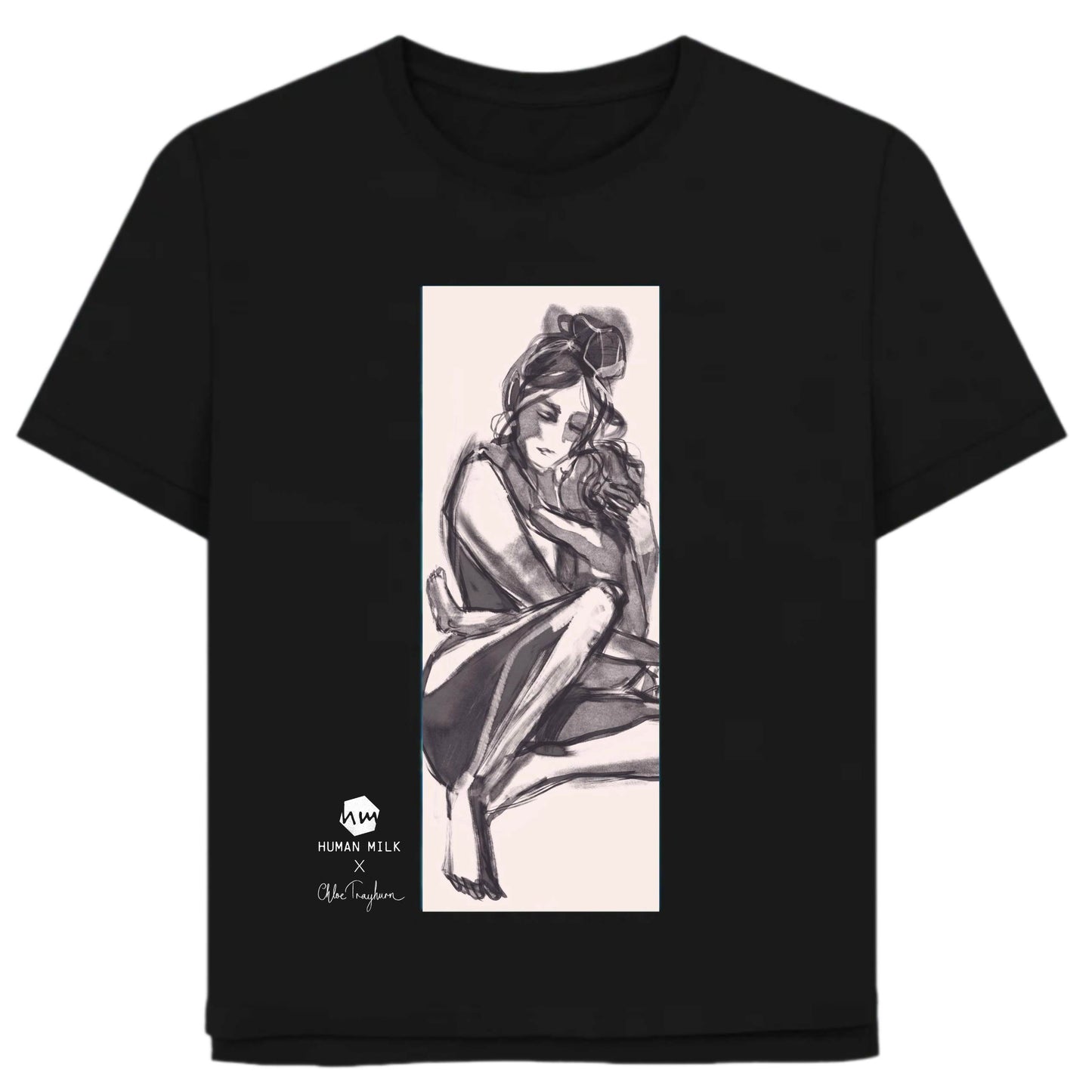 Human Milk x Chloe Trayhurn Women's Relaxed Fit T-shirt - Cirrus