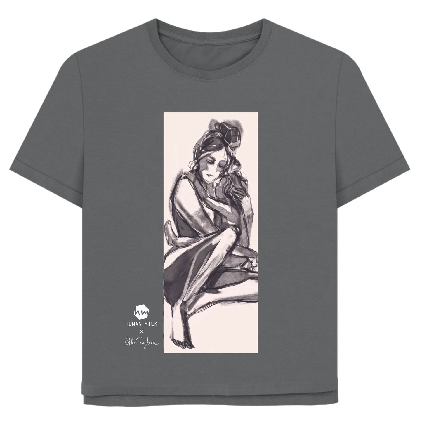 Human Milk x Chloe Trayhurn Women's Relaxed Fit T-shirt - Cirrus