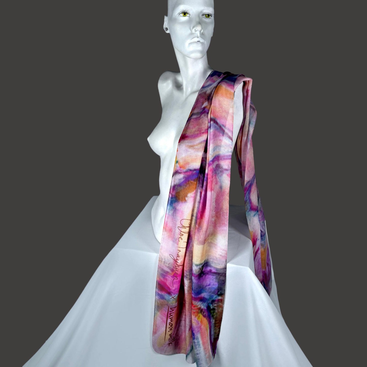 Scarf Chloe Trayhurn x Human Milk - DAWN 180cm x 70cm