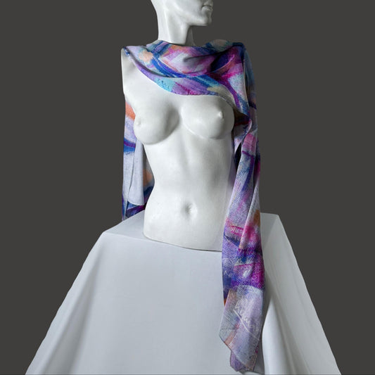 Scarf Chloe Trayhurn x Human Milk - LUNA 180cm x 70cm