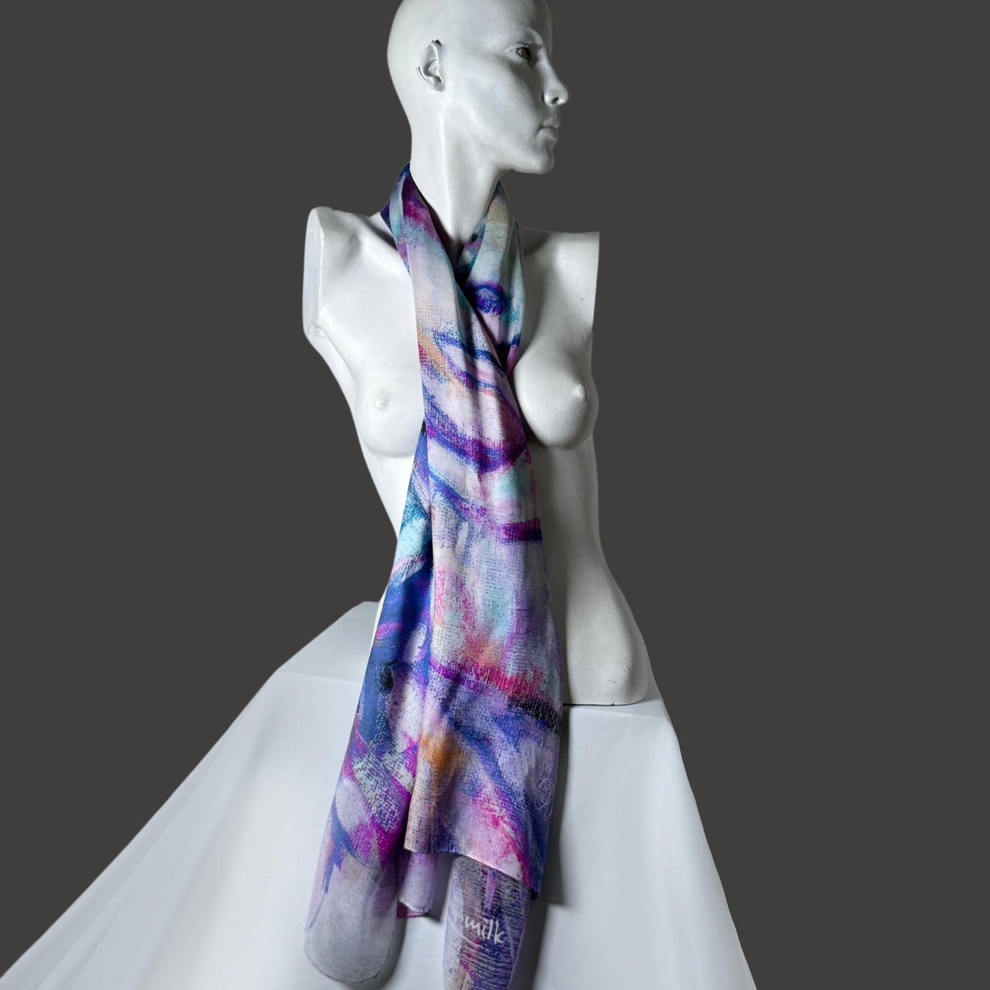 Scarf Chloe Trayhurn x Human Milk - LUNA 180cm x 70cm