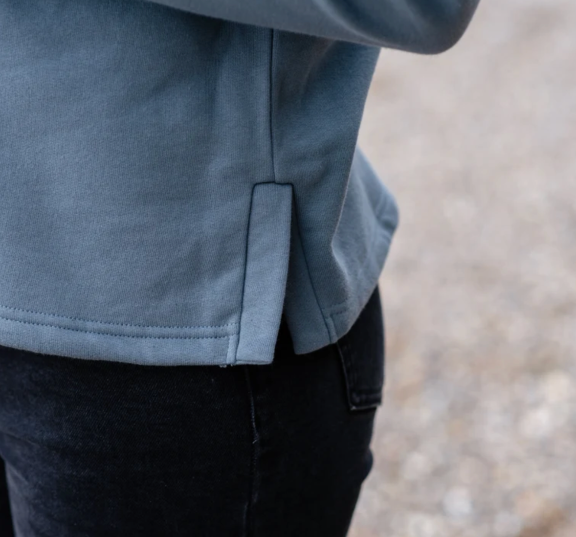 Composition of breastmilk Moon Hoodie, Stone Blue Or Black