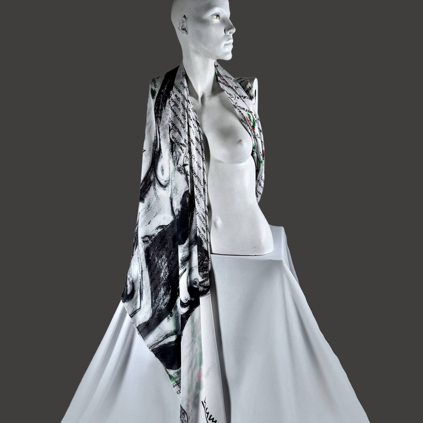 Scarf - Tree of Life. Artwork by Claire Tchaikowski