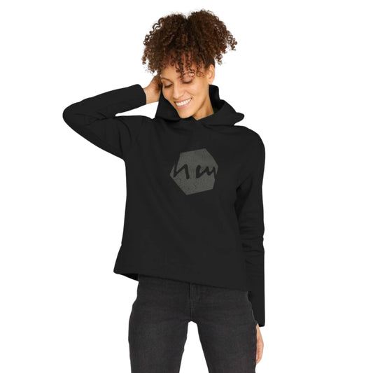 HM Logo Hoodie, Charcoal on Black