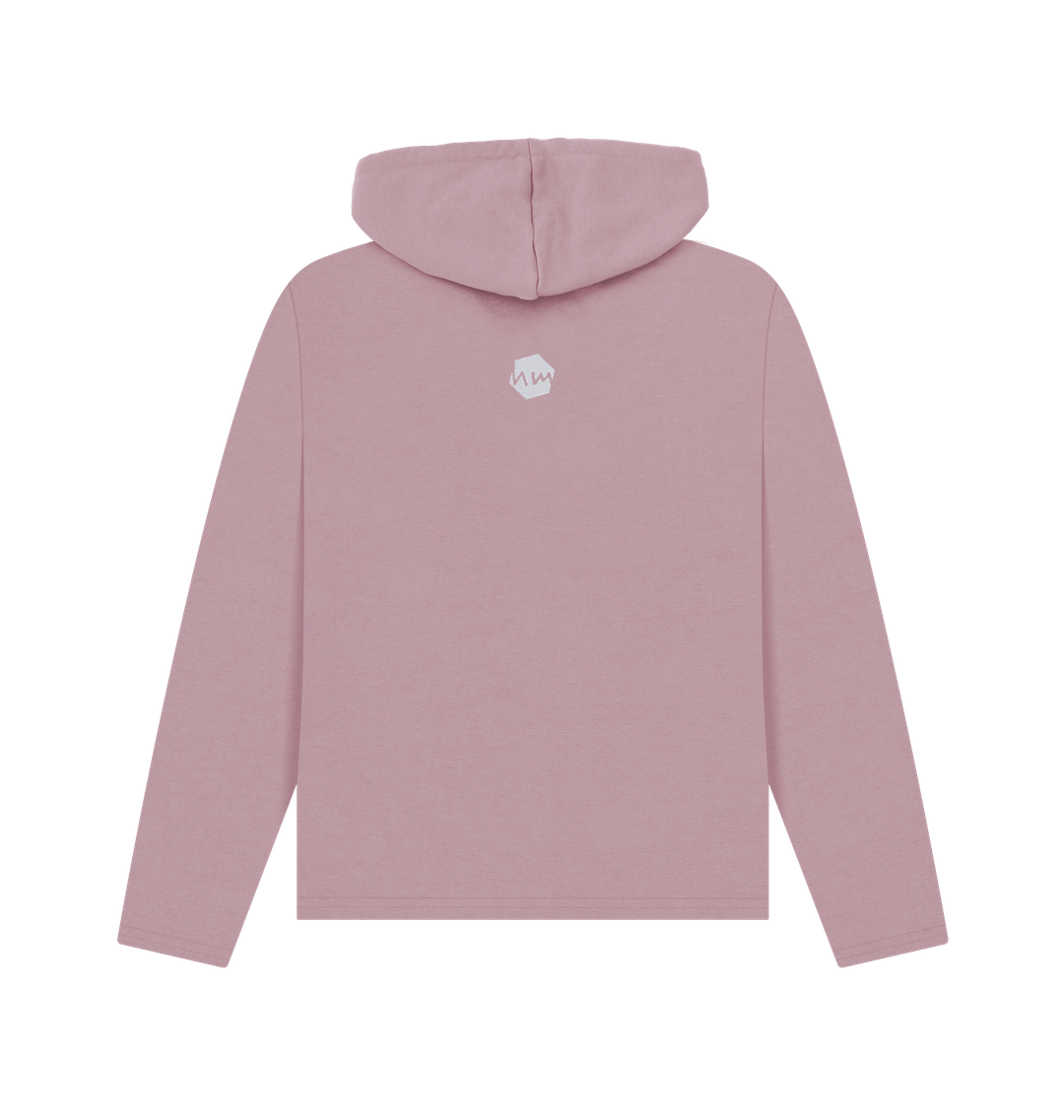 Mauve Printed Hoody