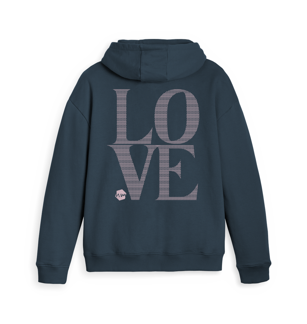 Navy Zip hoody Back