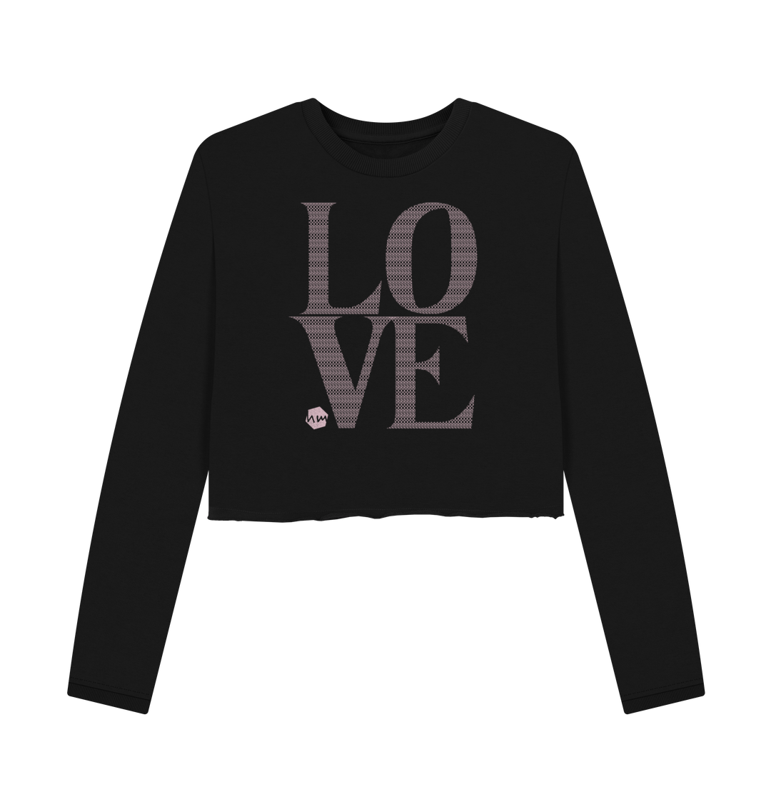 Black Printed Boxy Jumpers Front