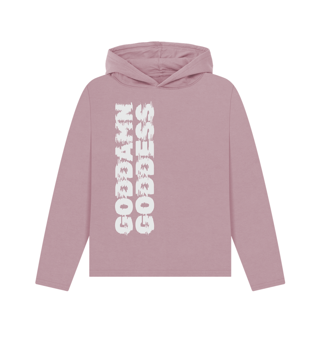 Mauve Printed Hoody Front
