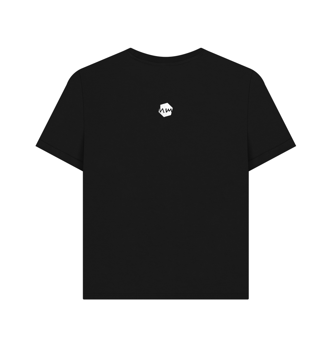 Black Printed T-shirt Back