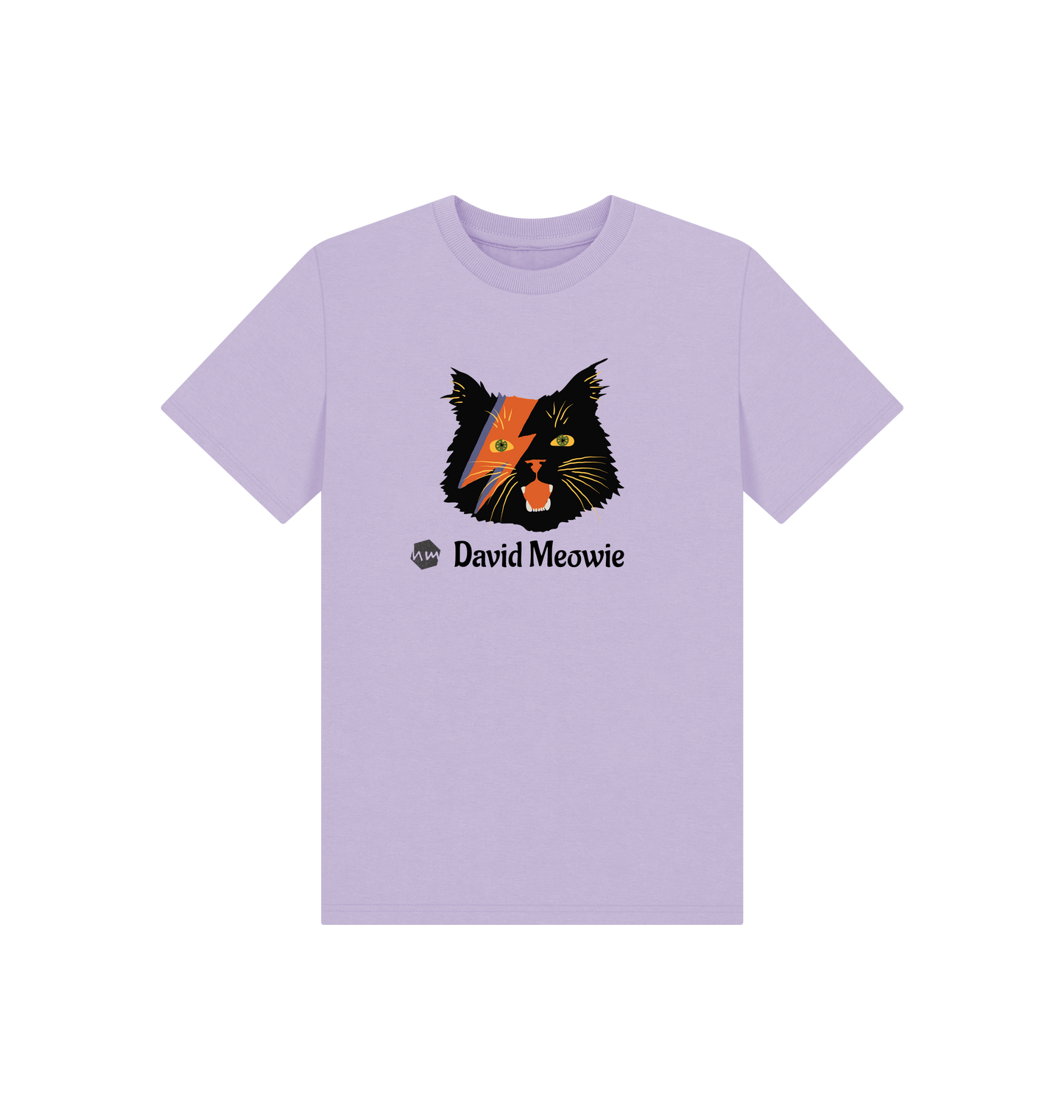 Soft Lilac Printed Kids T-Shirt Front