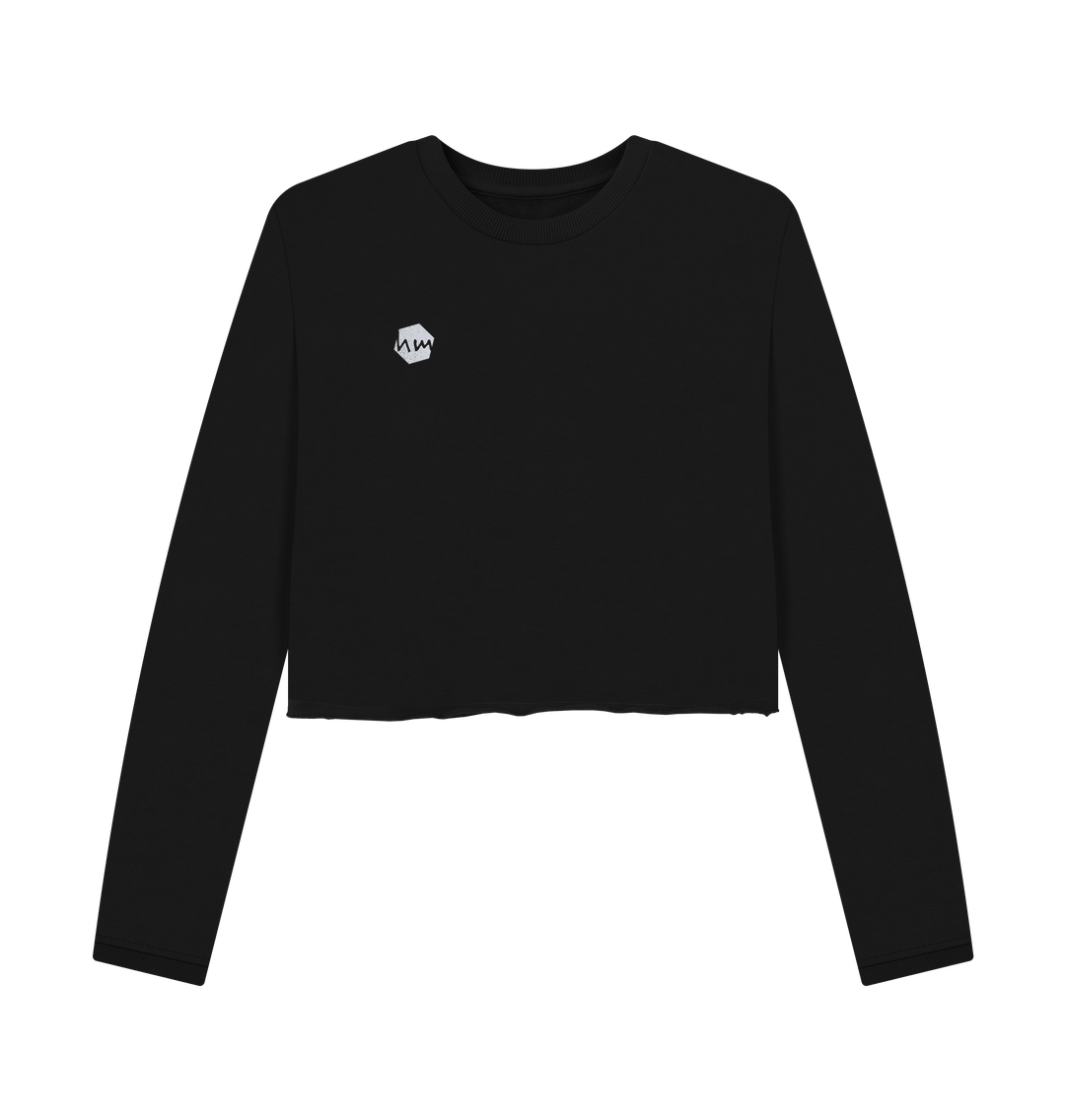 Black Printed Boxy Jumpers