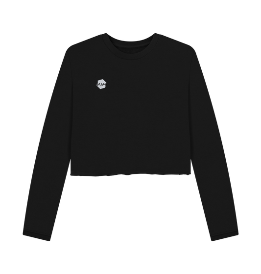 Black Printed Boxy Jumpers