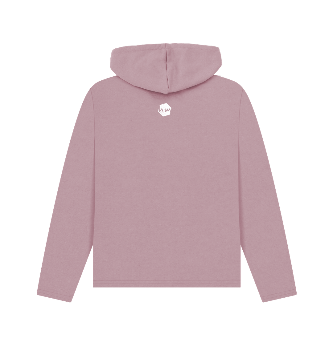 Mauve Printed Hoody Back