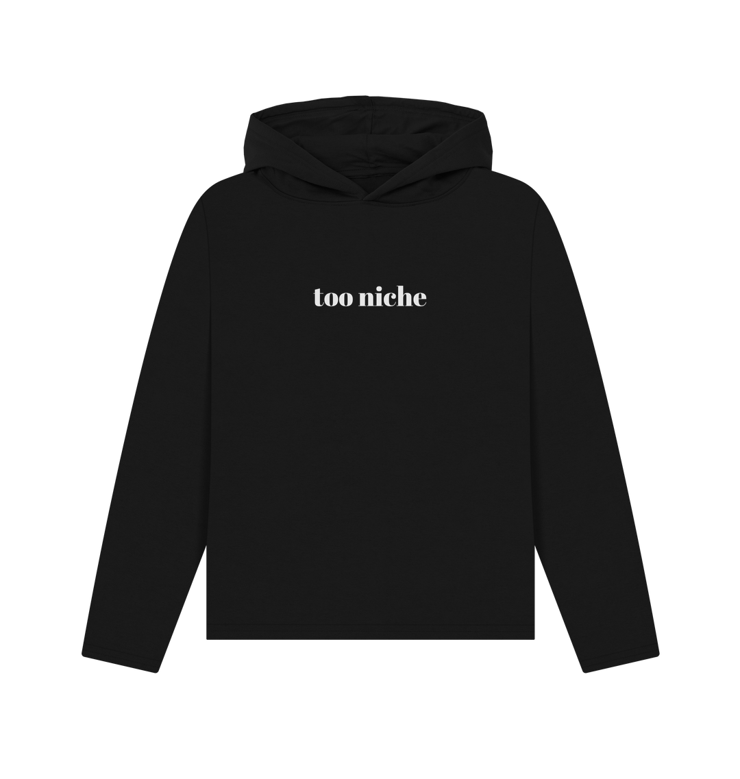 Black Printed Hoody