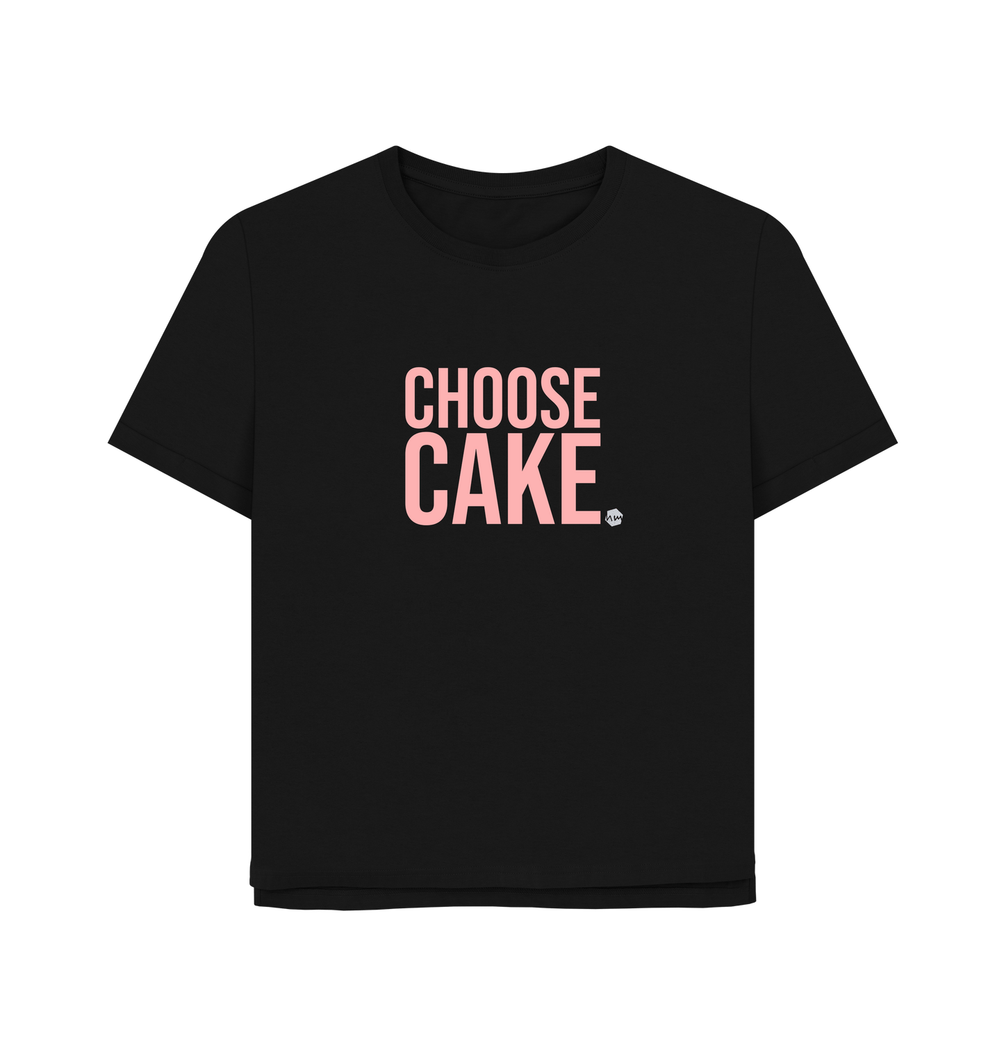 Black Printed T-shirt Front