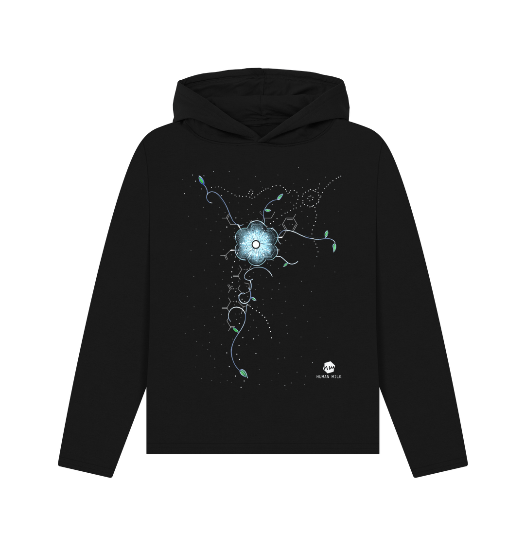 Black Printed Hoody