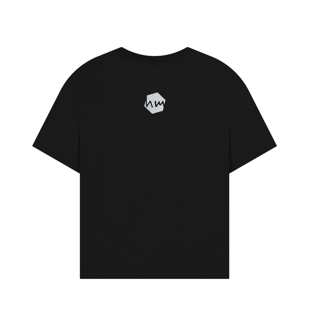 Black Printed T-shirt Back