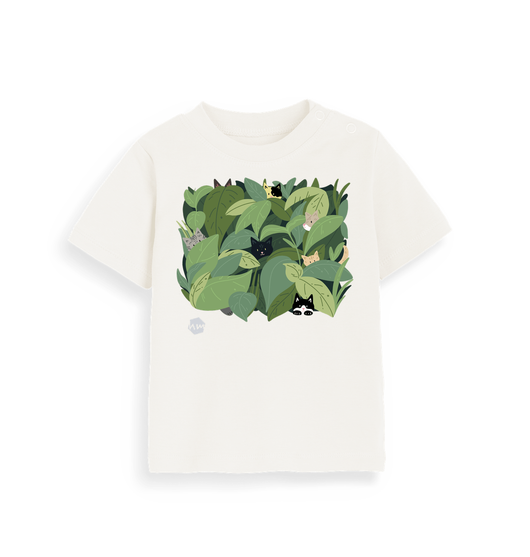 Organic Natural Printed Kids T-Shirt