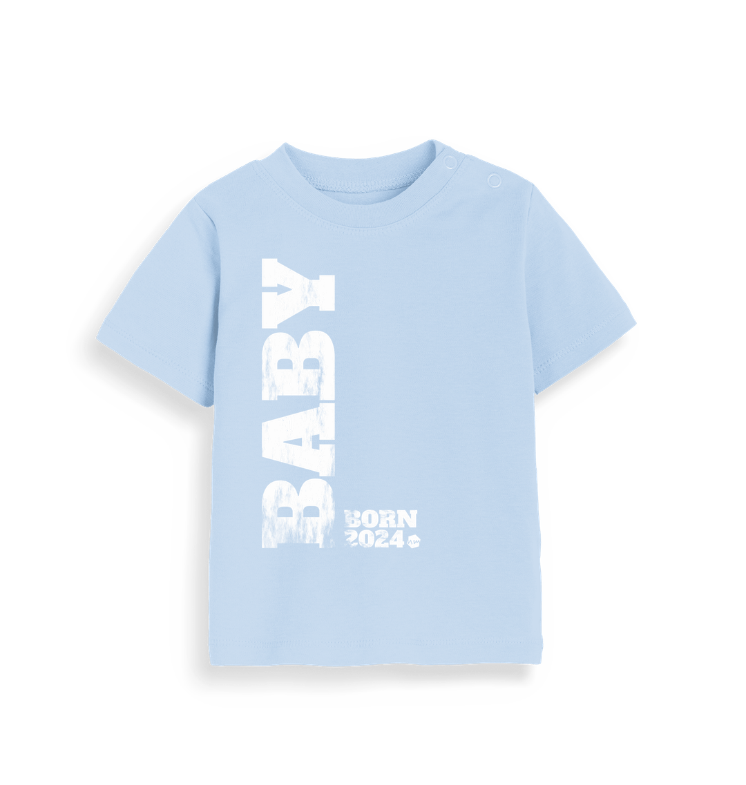 Dusty Blue Printed Kids T-Shirt
