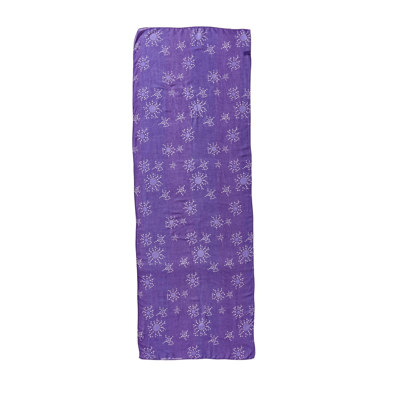 Scarf - Snowflake, Purple 180cm X 70cm