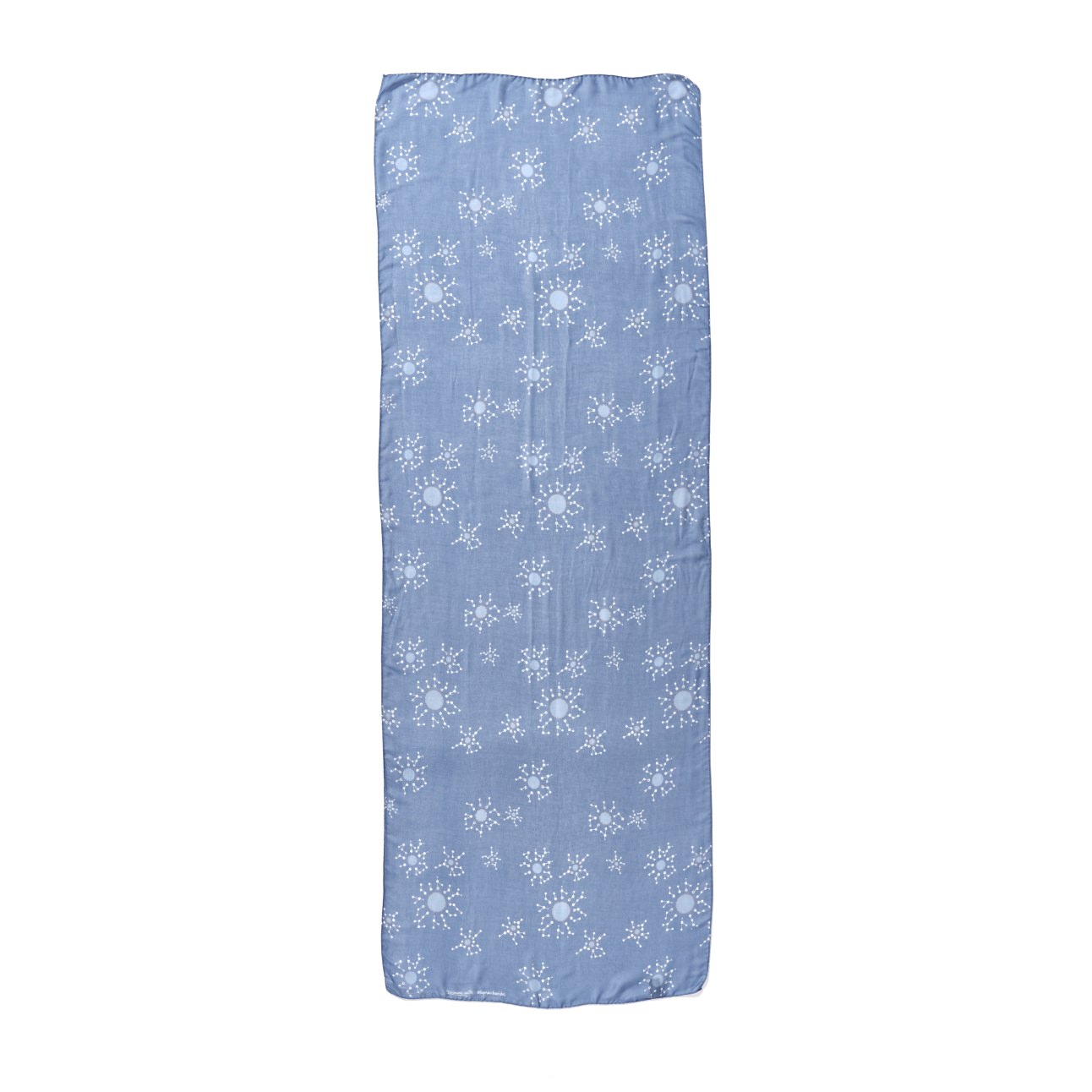 Scarf - Snowflake, Blue 180cm X 70cm