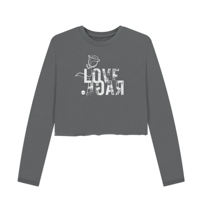 Slate Grey Printed Boxy Jumpers Front