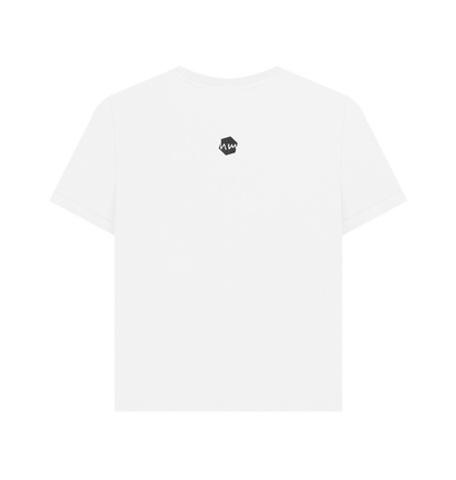 White Printed T-shirt Back