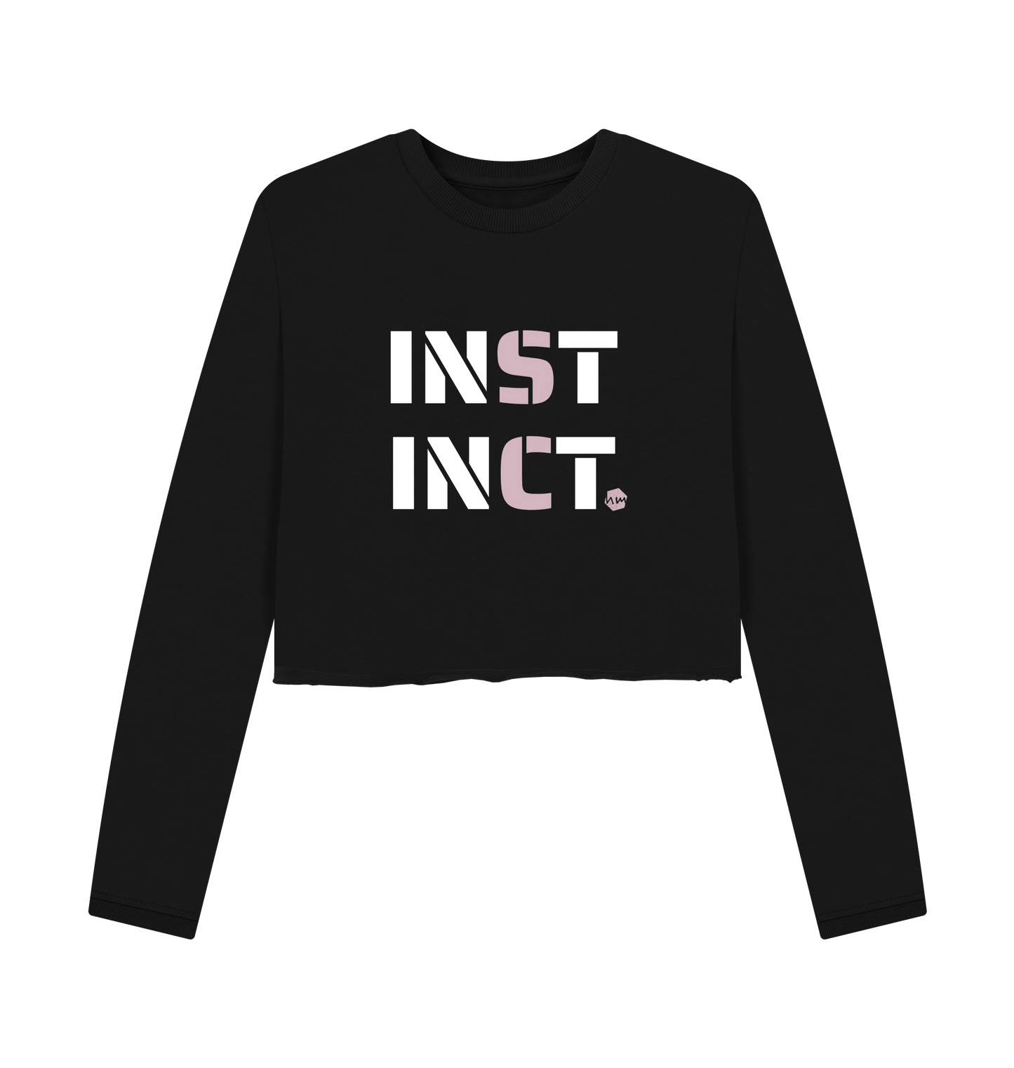 Black Printed Boxy Jumpers Front