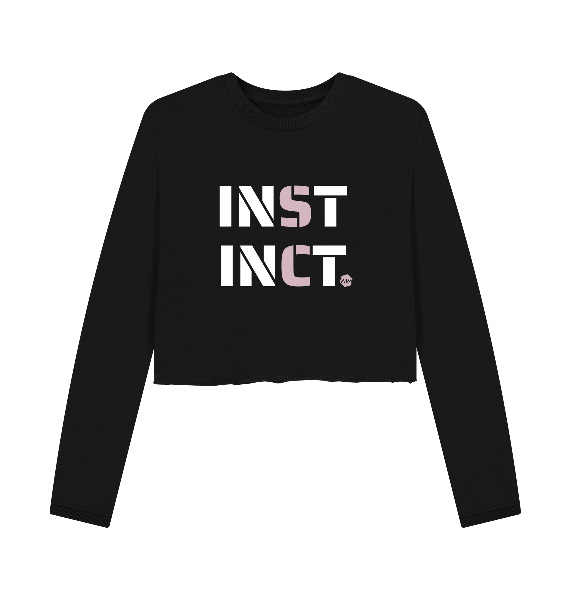 Black Printed Boxy Jumpers Front