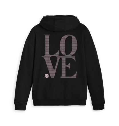 Black Zip hoody Back