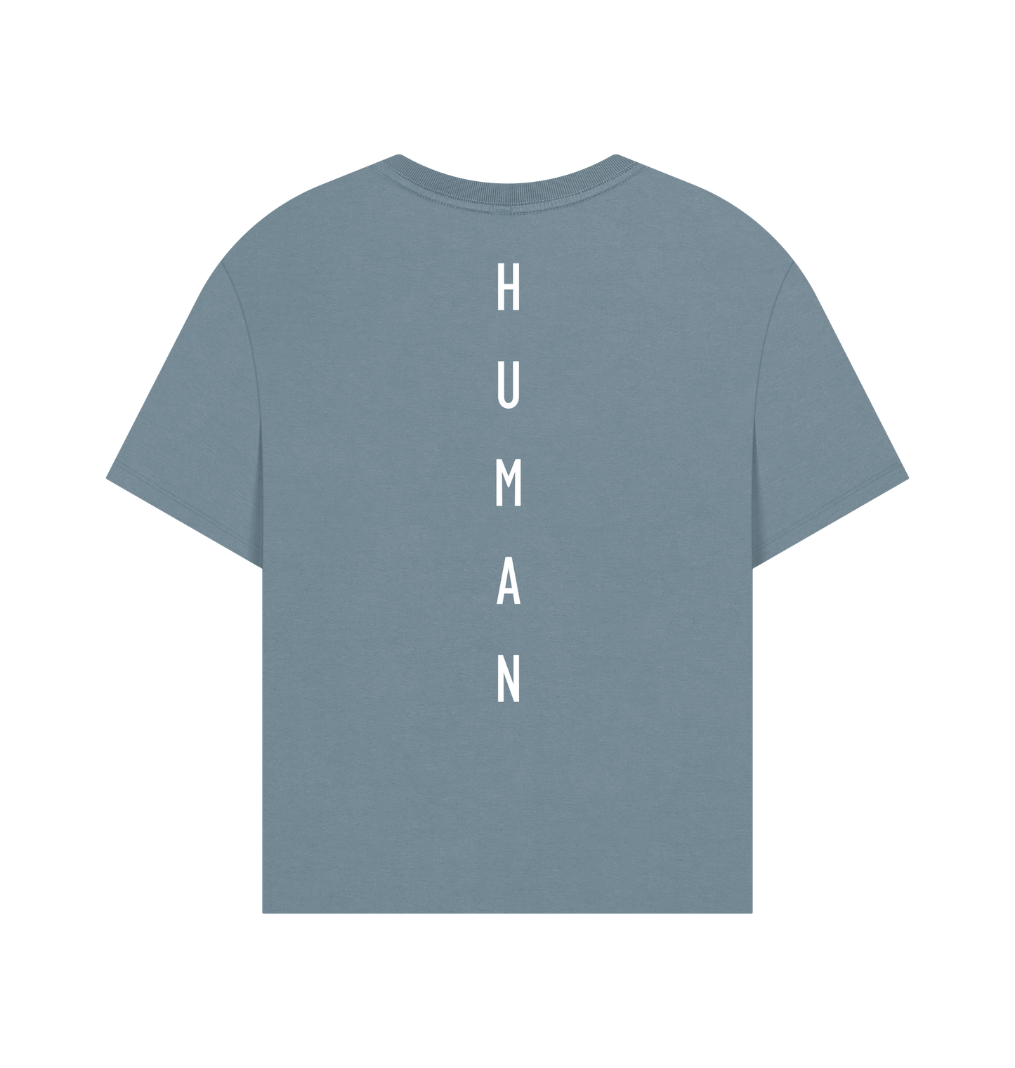 Stone Blue Printed T-shirt Back