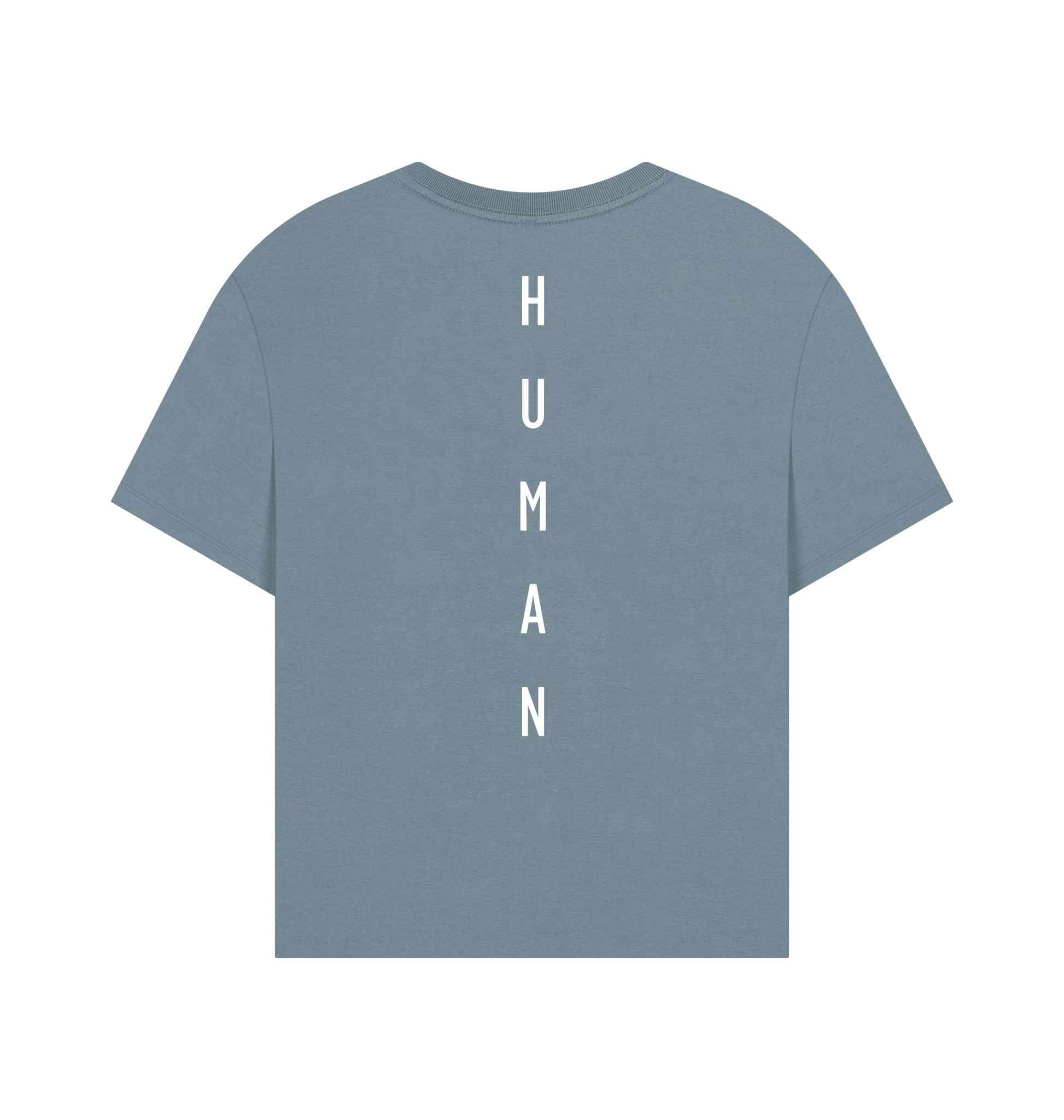 Stone Blue Printed T-shirt Back