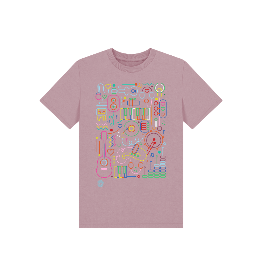 Mauve Printed Kids T-Shirt