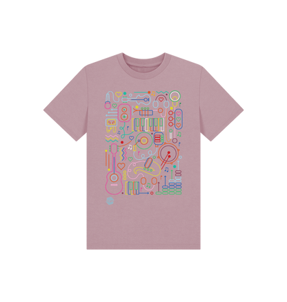 Mauve Printed Kids T-Shirt